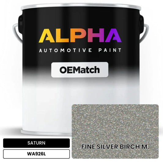 SATURN FINE SILVER BIRCH M. WA926L OEMatch Basecoat