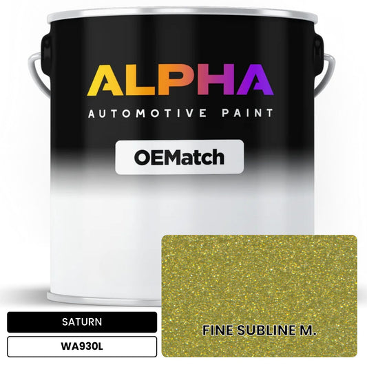 SATURN FINE SUBLINE M. WA930L OEMatch Basecoat