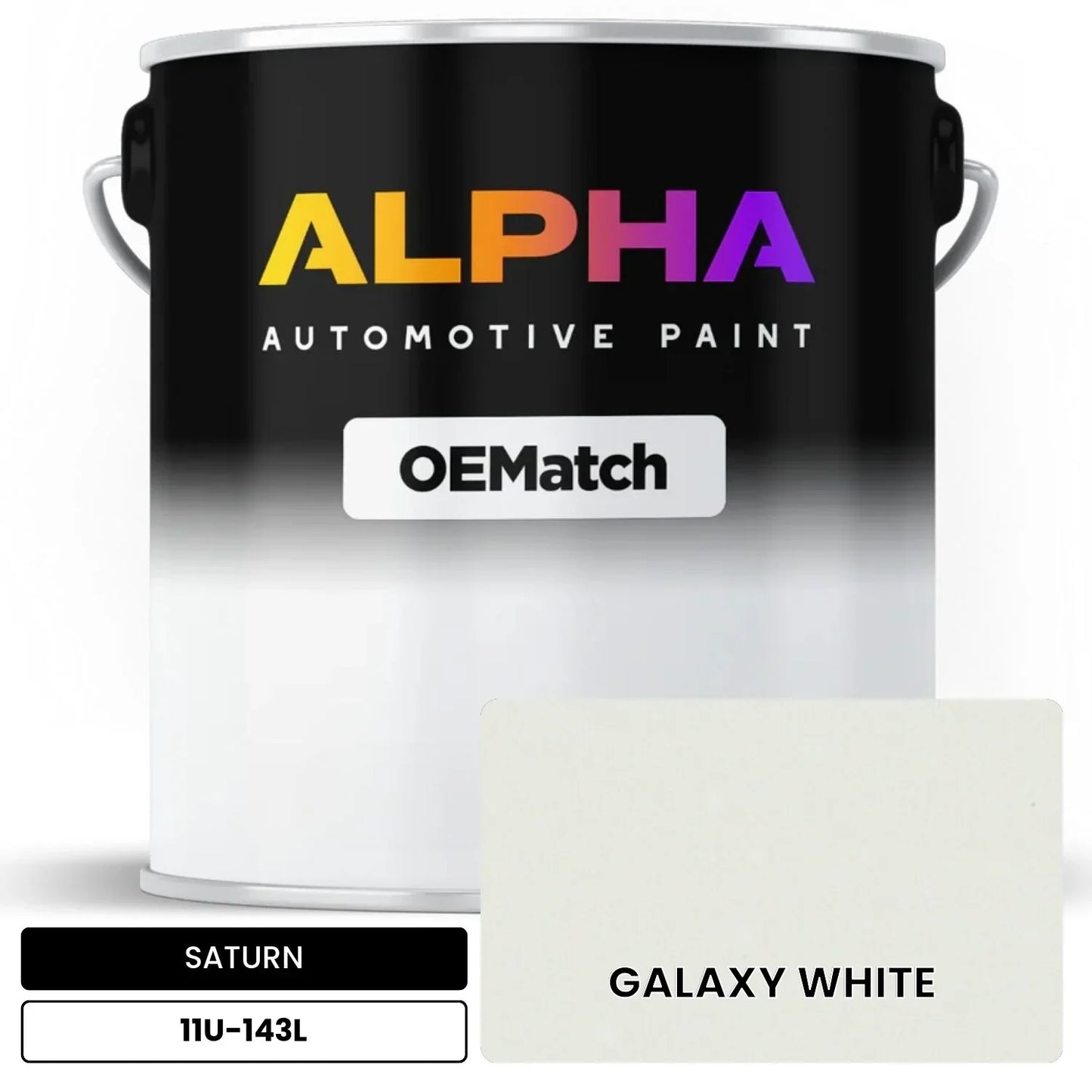 SATURN GALAXY WHITE 11U-143L OEMatch Basecoat