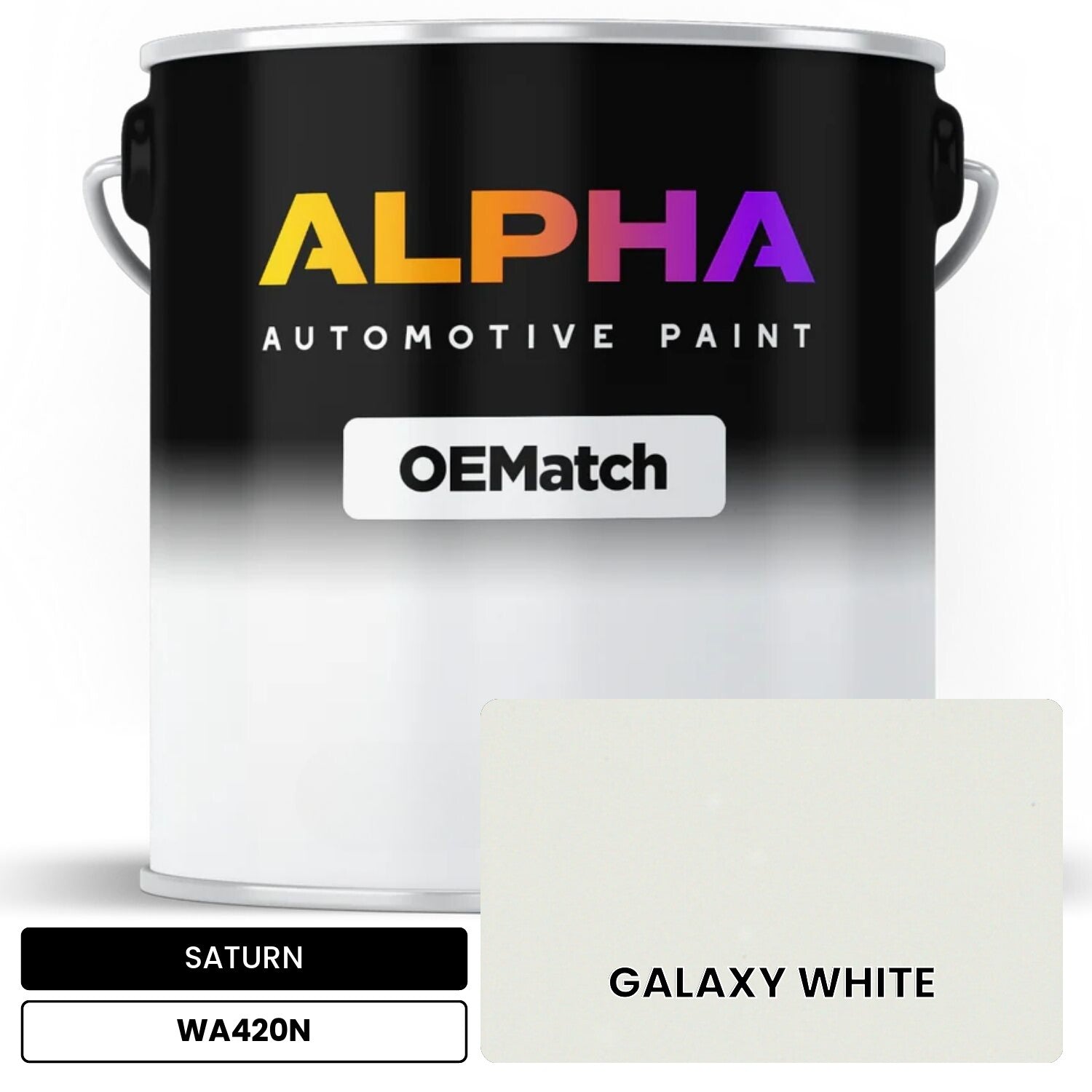 SATURN GALAXY WHITE WA420N OEMatch Basecoat