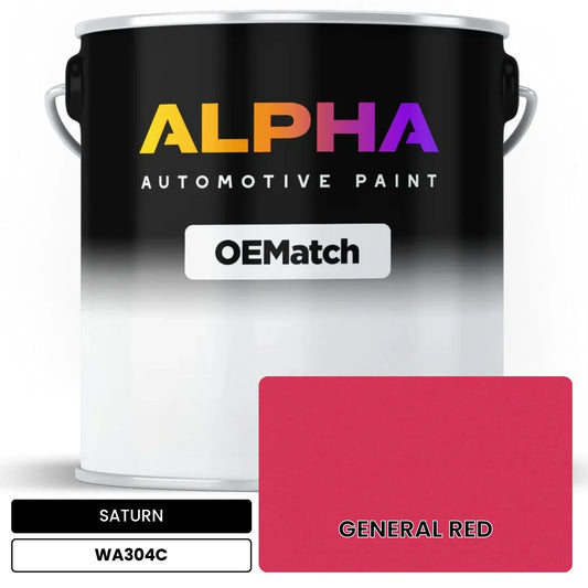 SATURN GENERAL RED WA304C OEMatch Basecoat