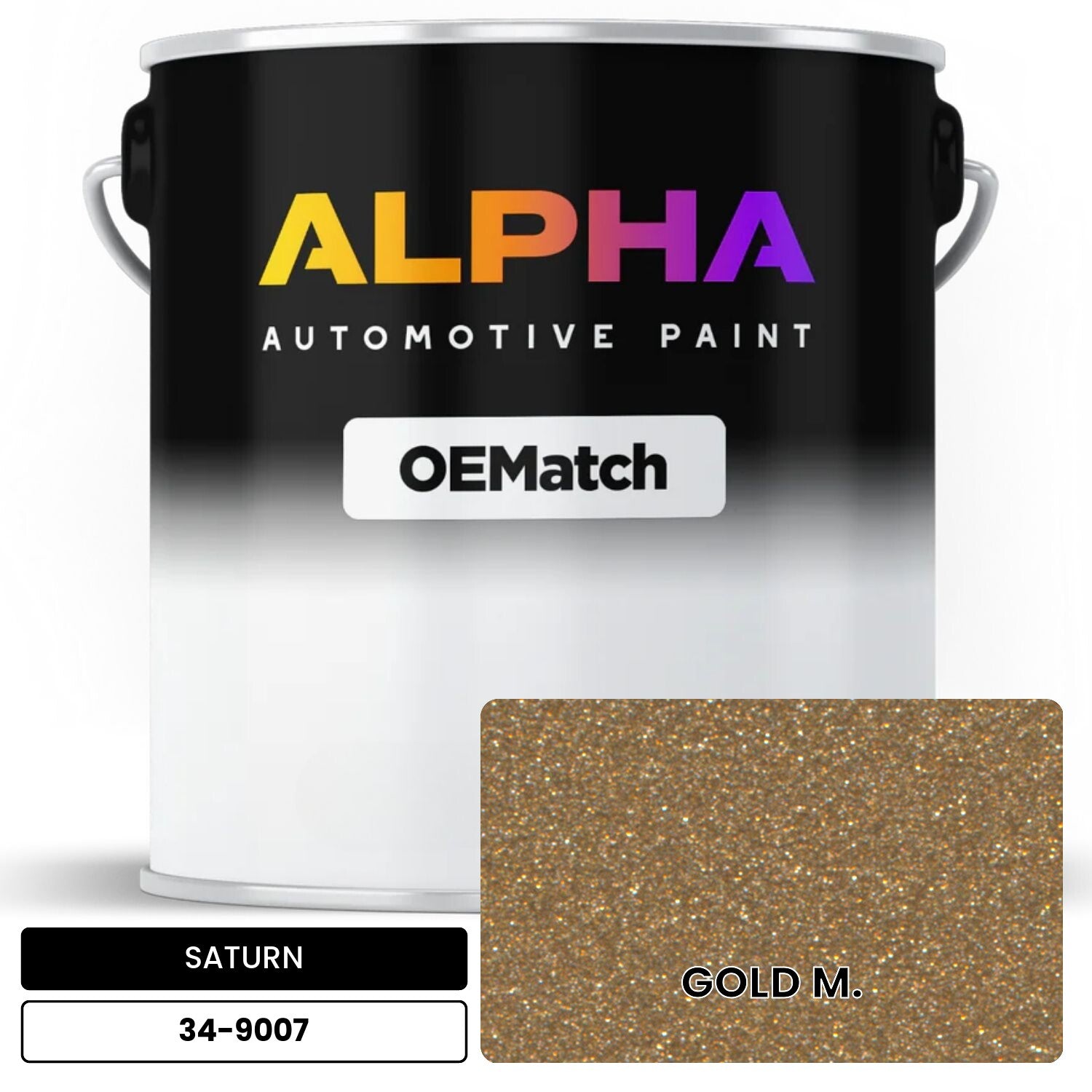 SATURN GOLD M. 34-9007 OEMatch Basecoat