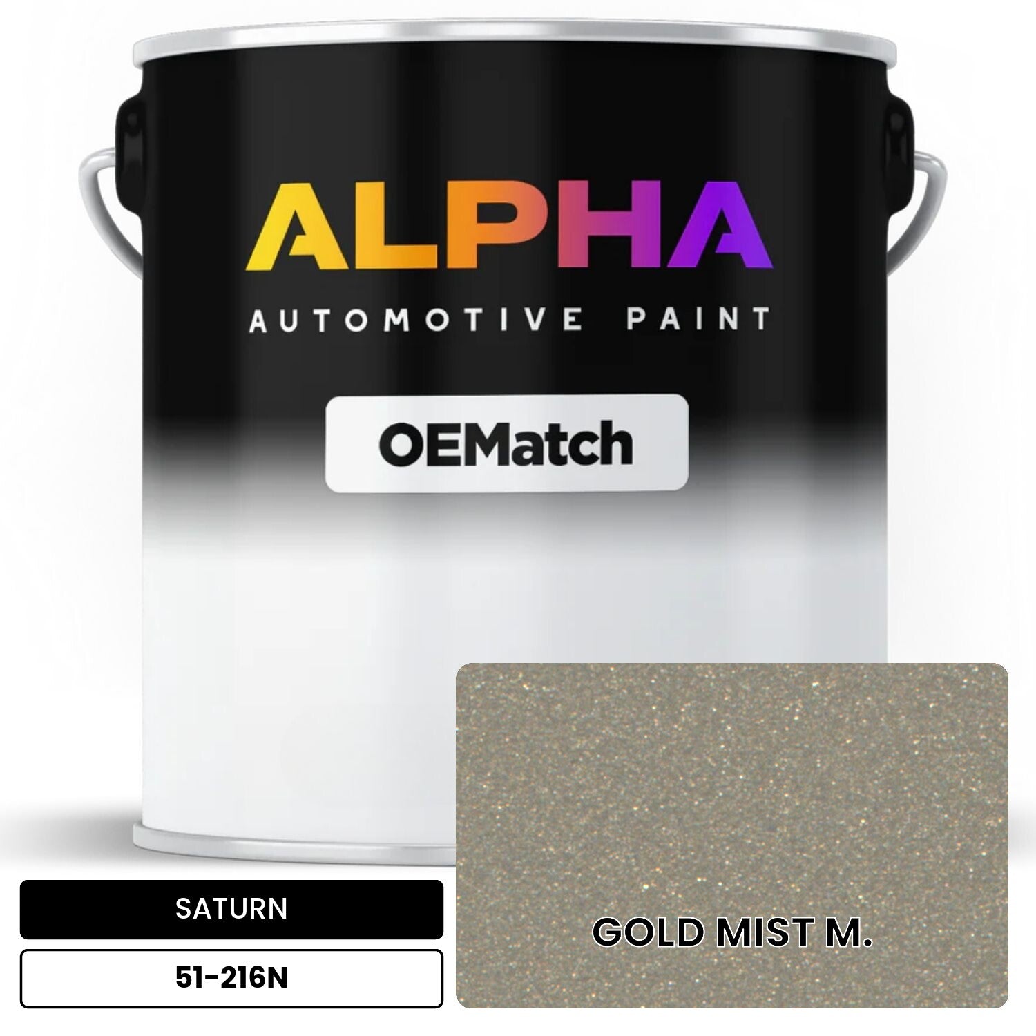 SATURN GOLD MIST M. 51-216N OEMatch Basecoat