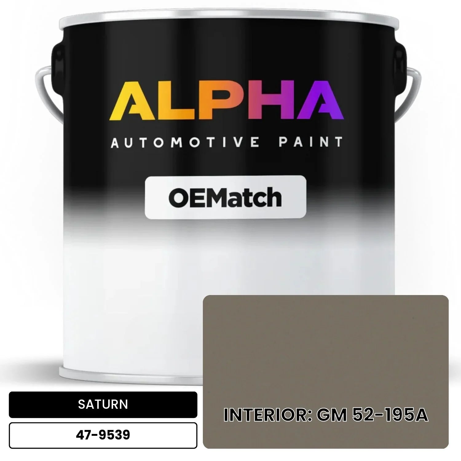 SATURN INTERIOR: GM 52-195A 47-9539 OEMatch Basecoat