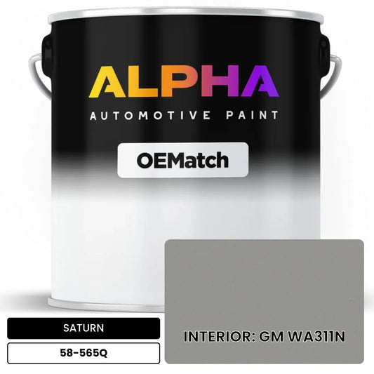 SATURN INTERIOR: GM WA311N 58-565Q OEMatch Basecoat