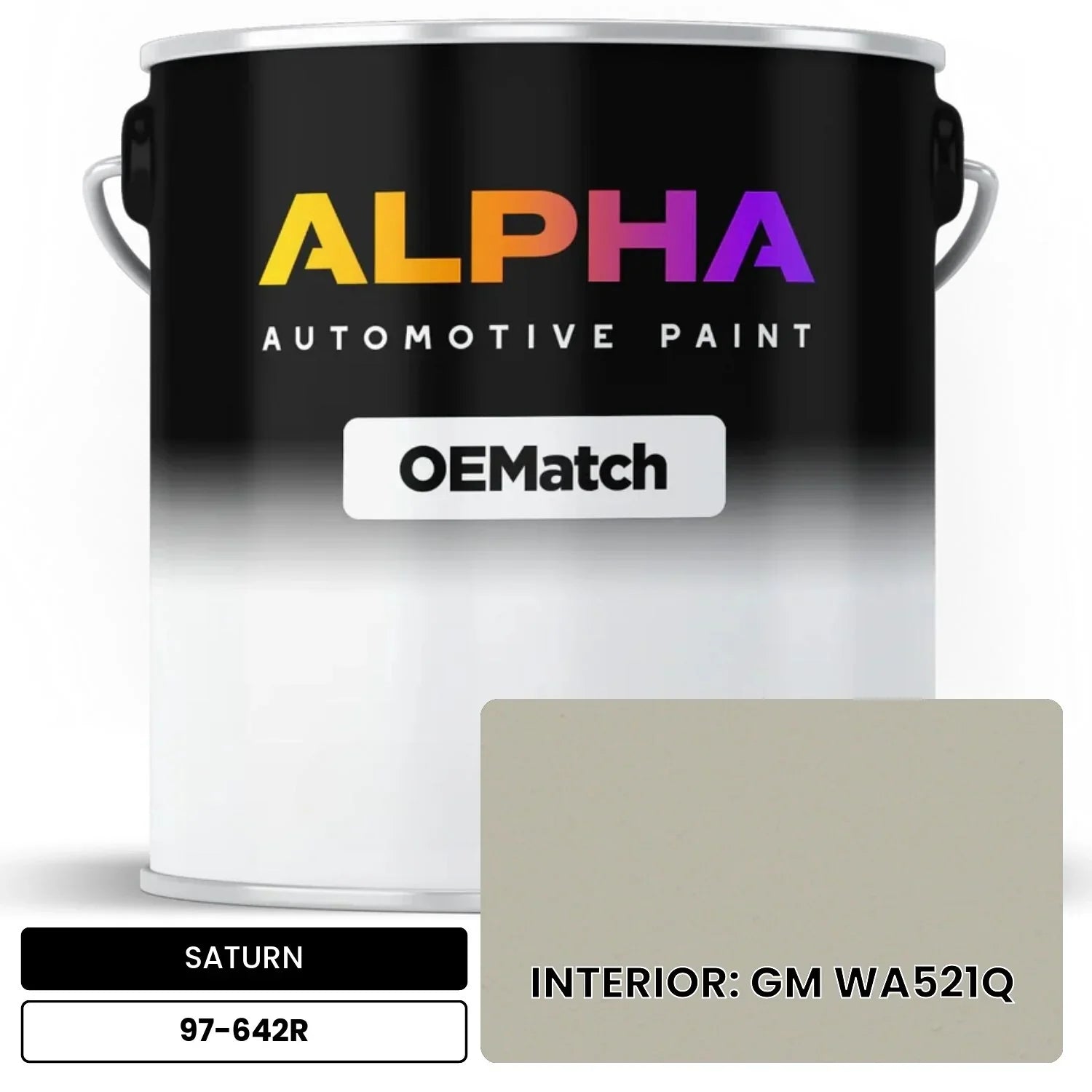 SATURN INTERIOR: GM WA521Q 97-642R OEMatch Basecoat