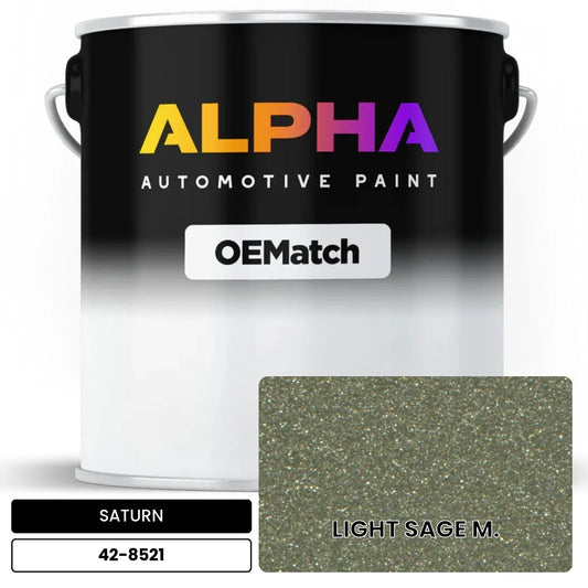 SATURN LIGHT SAGE M. 42-8521 OEMatch Basecoat