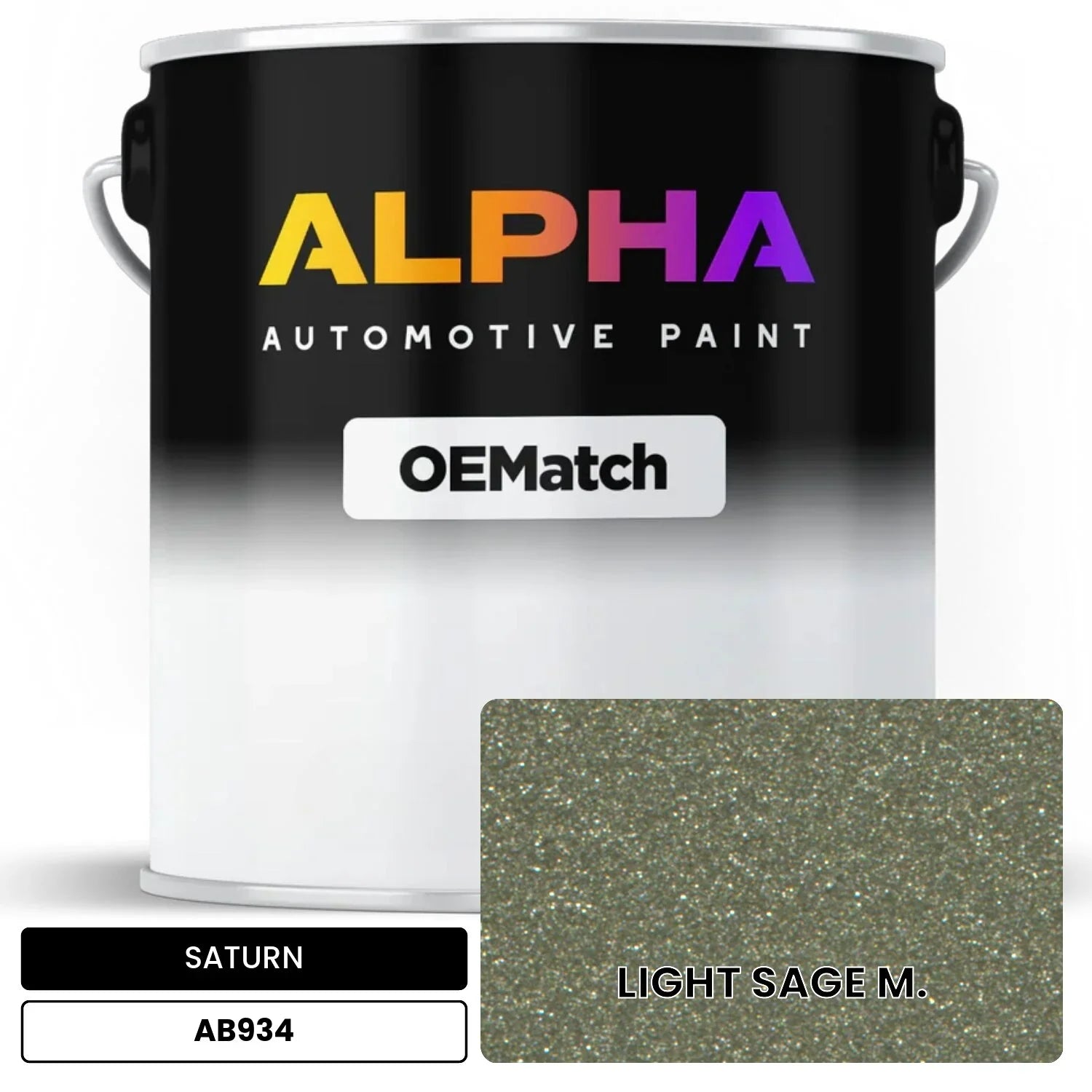 SATURN LIGHT SAGE M. AB934 OEMatch Basecoat