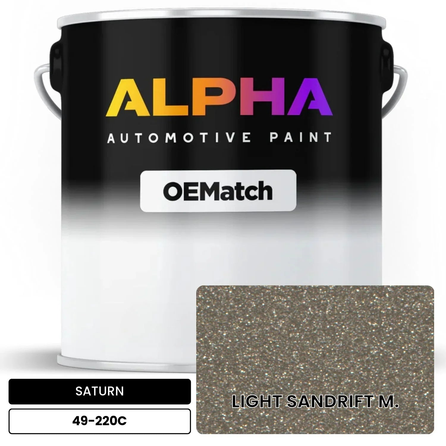 SATURN LIGHT SANDRIFT M. 49-220C OEMatch Basecoat