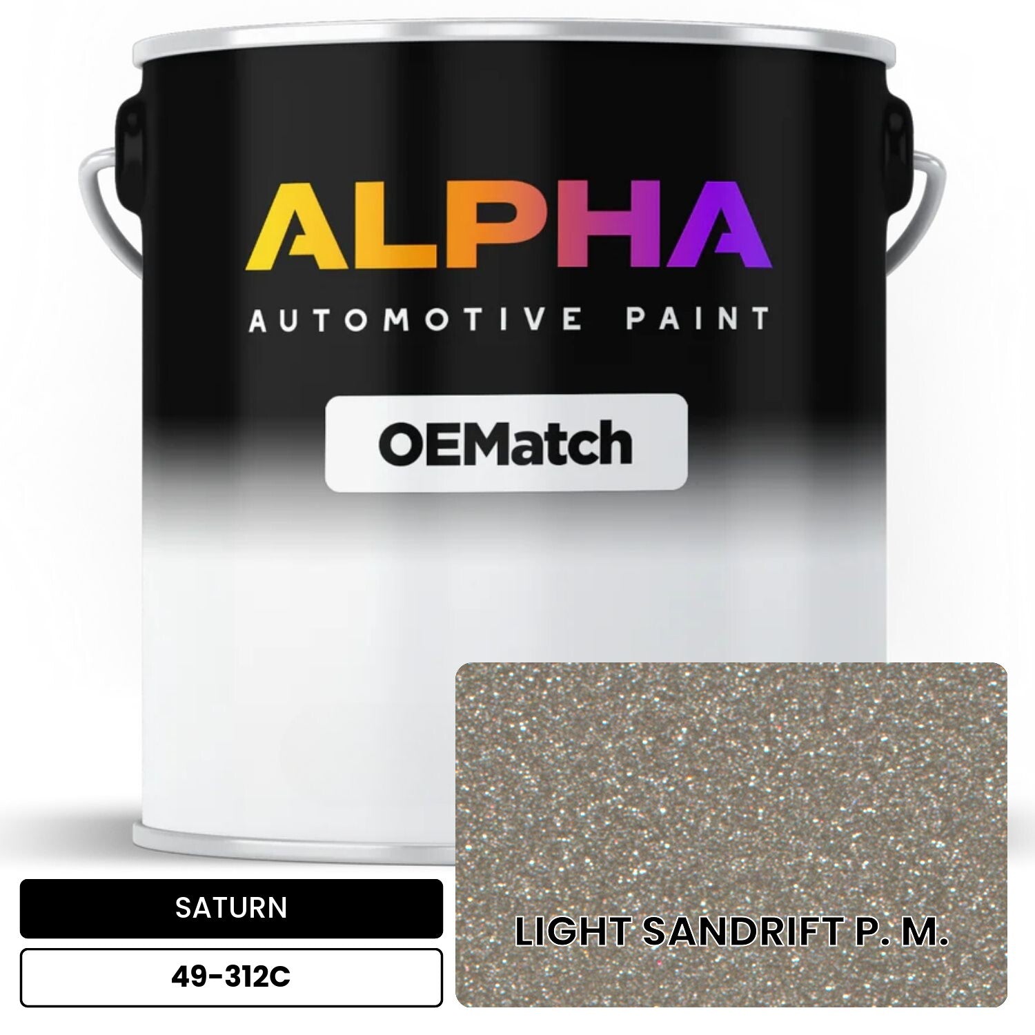 SATURN LIGHT SANDRIFT P. M. 49-312C OEMatch Basecoat