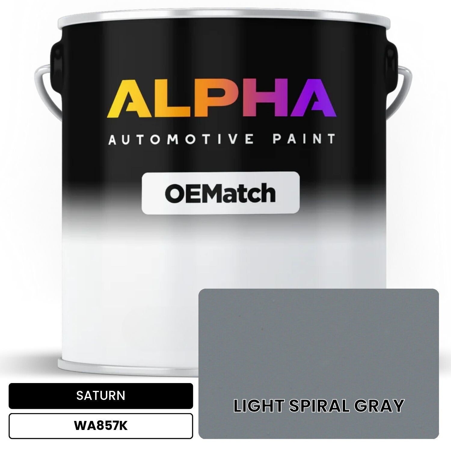 SATURN LIGHT SPIRAL GRAY WA857K OEMatch Basecoat