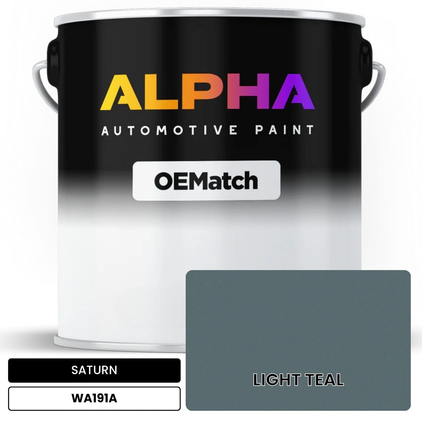 SATURN LIGHT TEAL WA191A OEMatch Basecoat