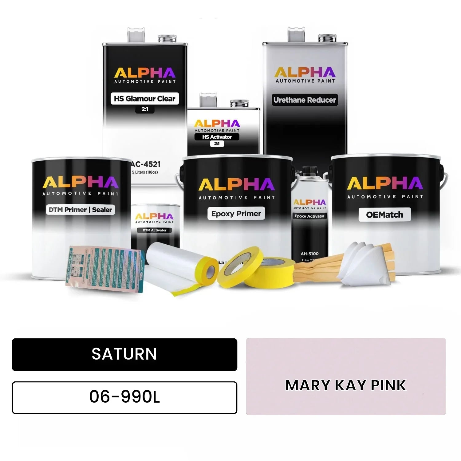 SATURN MARY KAY PINK 06-990L OEMatch Vehicle Paint Kit