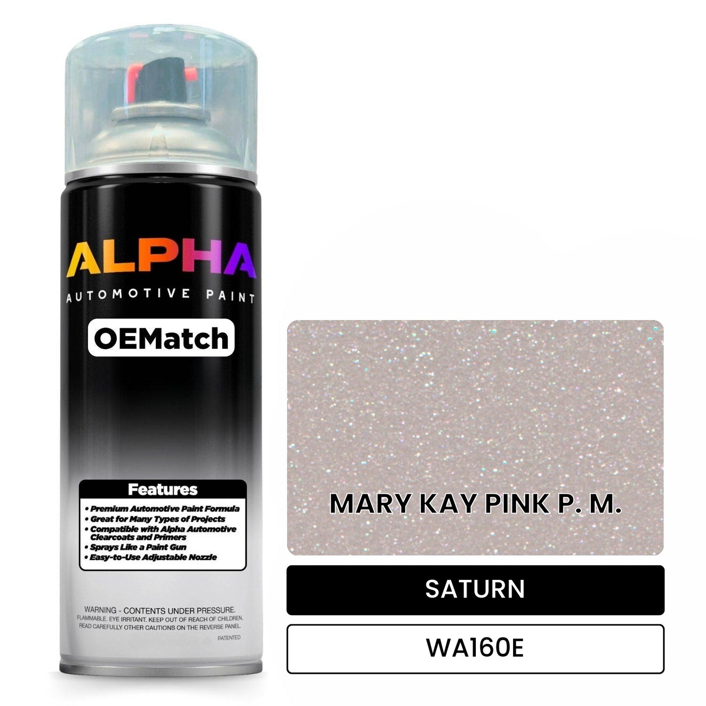 SATURN MARY KAY PINK P. M. WA160E OEMatch Spraycan