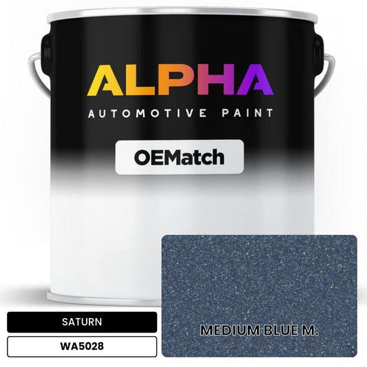 SATURN MEDIUM BLUE M. WA5028 OEMatch Basecoat