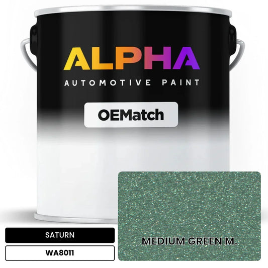 SATURN MEDIUM GREEN M. WA8011 OEMatch Basecoat