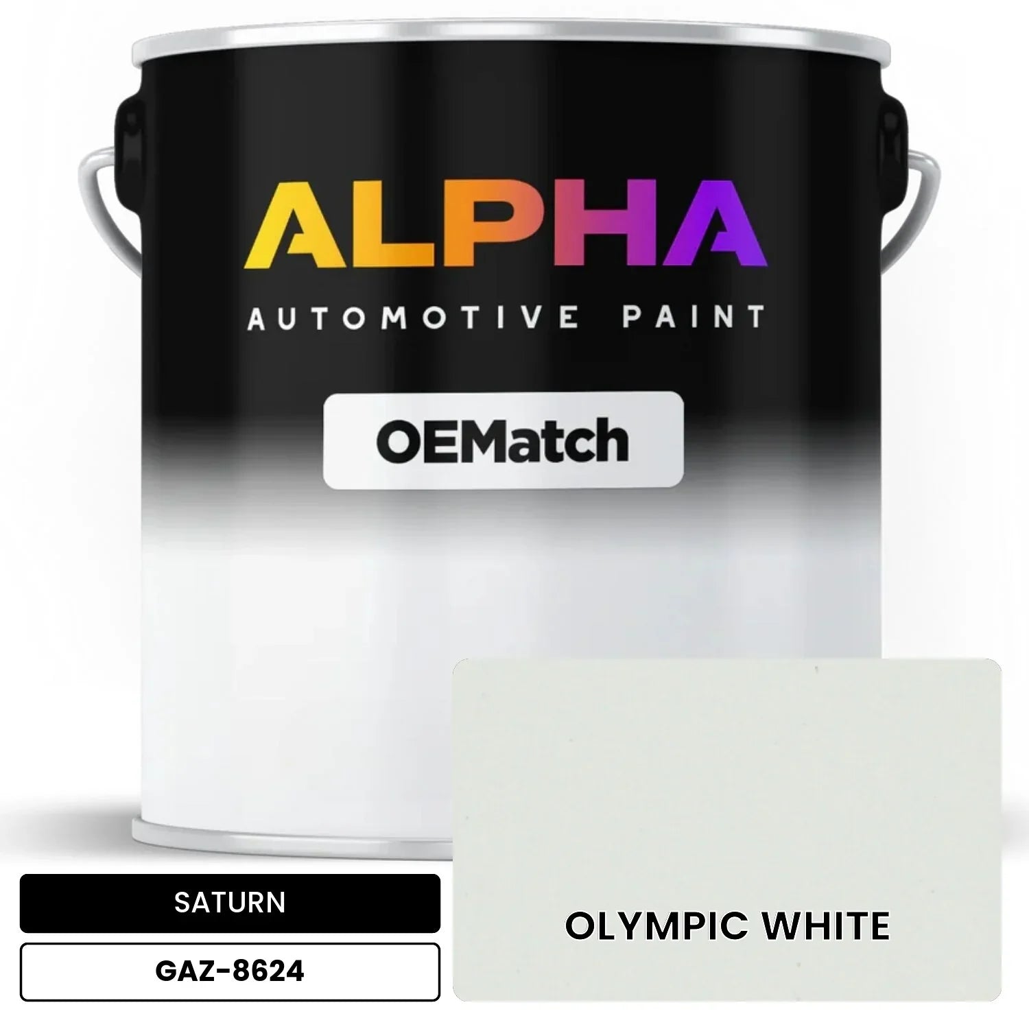 SATURN OLYMPIC WHITE GAZ-8624 OEMatch Basecoat
