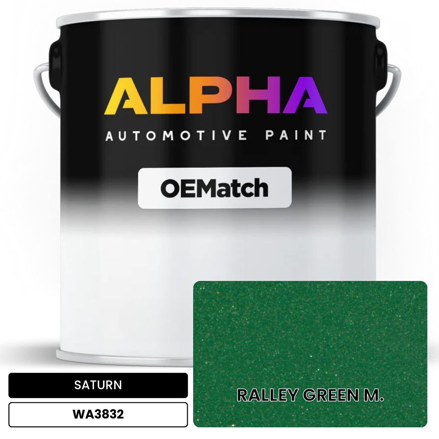 SATURN RALLEY GREEN M. WA3832 OEMatch Basecoat