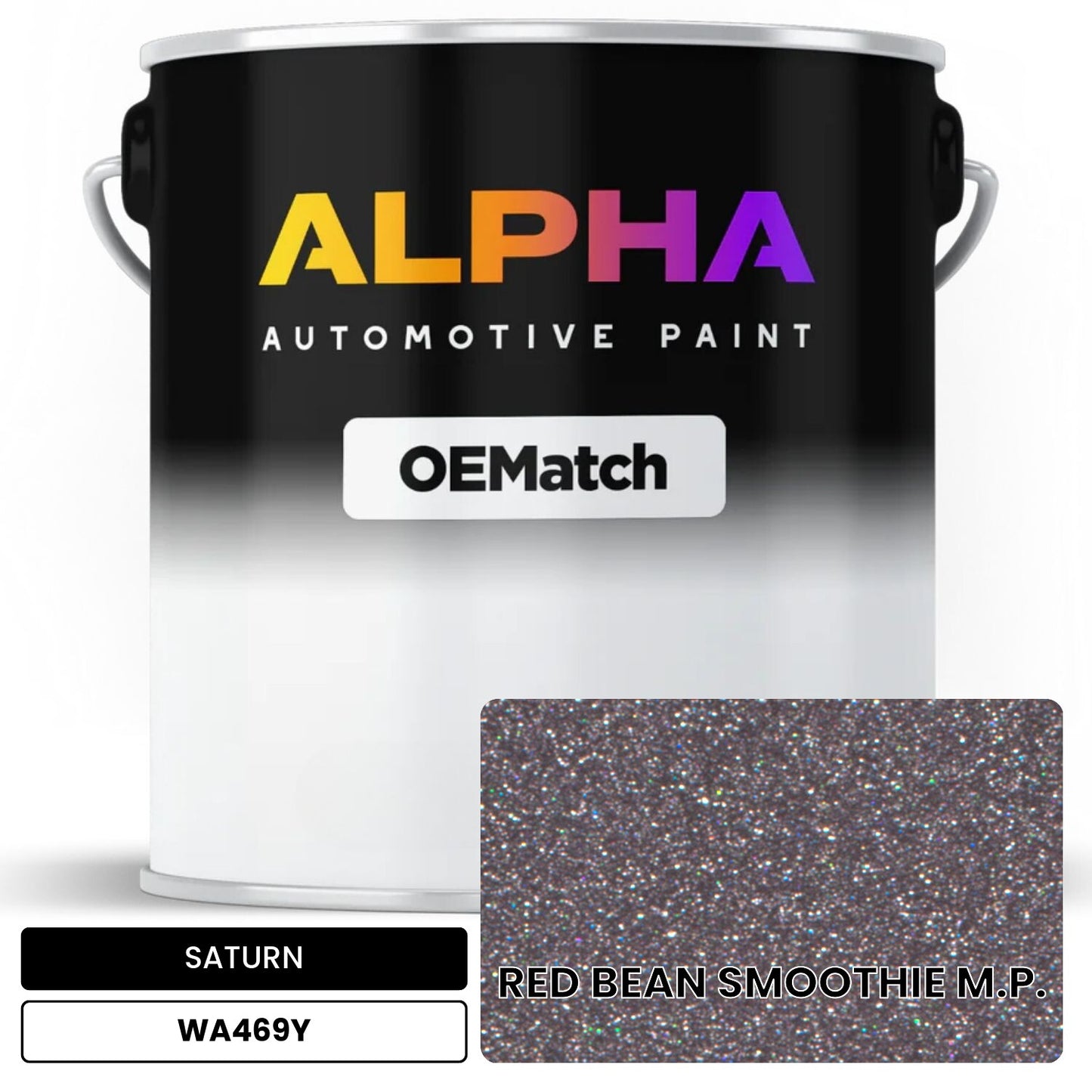 SATURN RED BEAN SMOOTHIE M.P. WA469Y OEMatch Basecoat