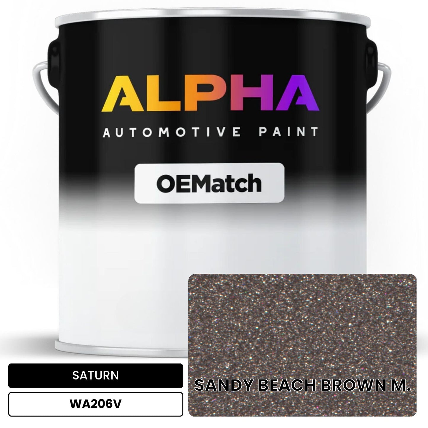 SATURN SANDY BEACH BROWN M. WA206V OEMatch Basecoat