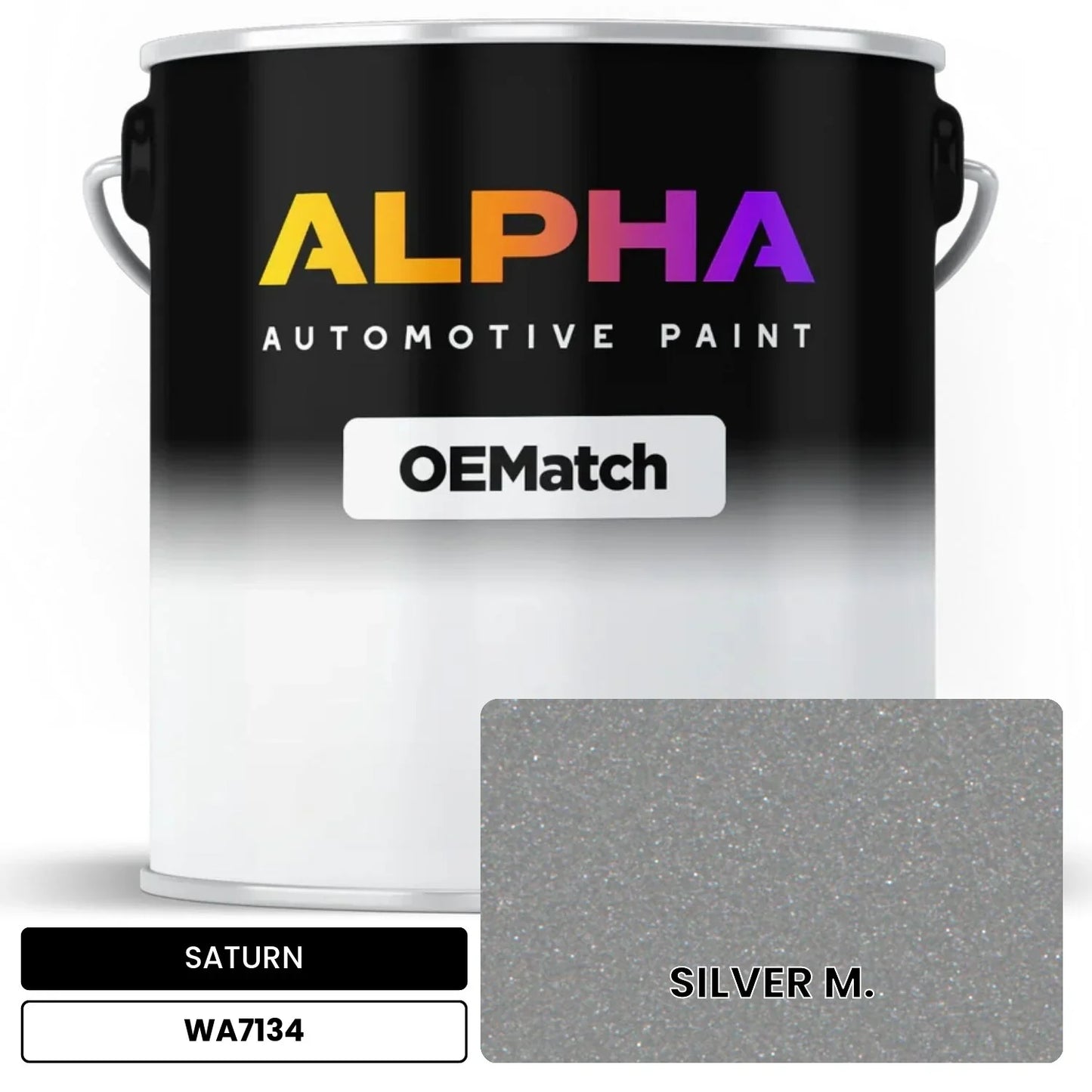 SATURN SILVER M. WA7134 OEMatch Basecoat