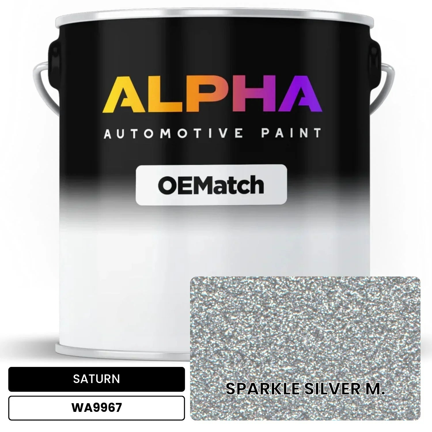 SATURN SPARKLE SILVER M. WA9967 OEMatch Basecoat