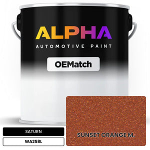 SATURN SUNSET ORANGE M. WA258L | OEMatch Automotive Basecoat