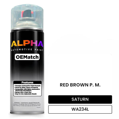 SATURN RED BROWN P. M. WA234L | OEMatch Automotive Spraycan