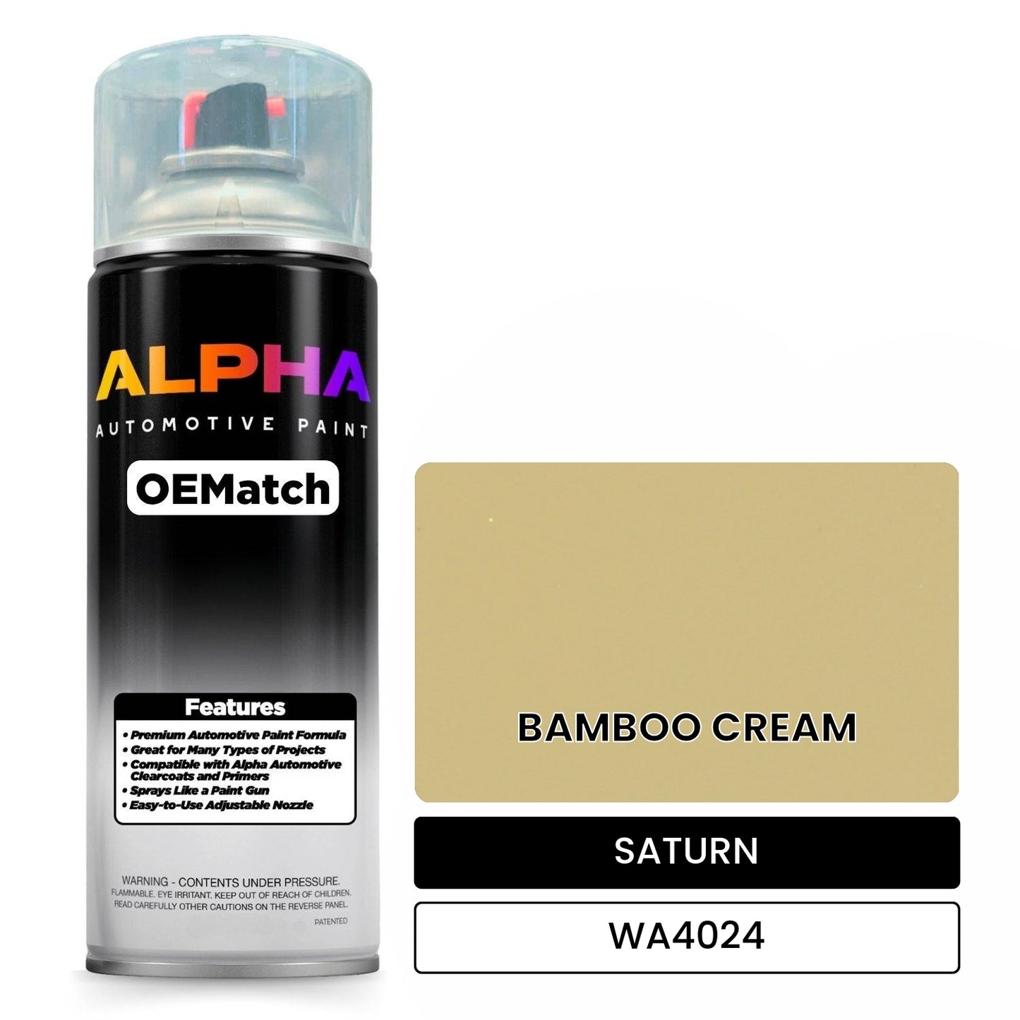SATURN BAMBOO CREAM WA4024 OEMatch Spraycan