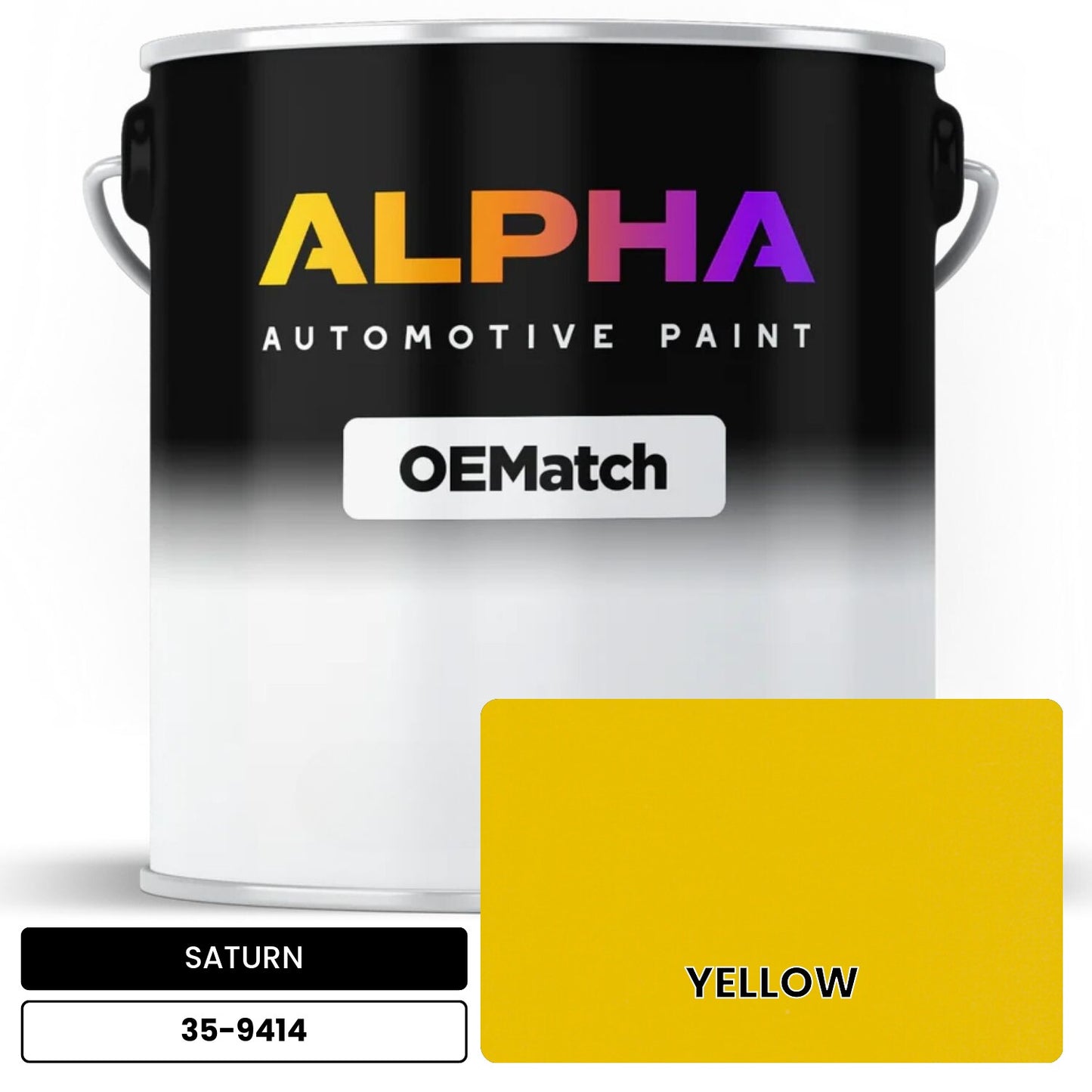 SATURN YELLOW 35-9414 OEMatch Basecoat