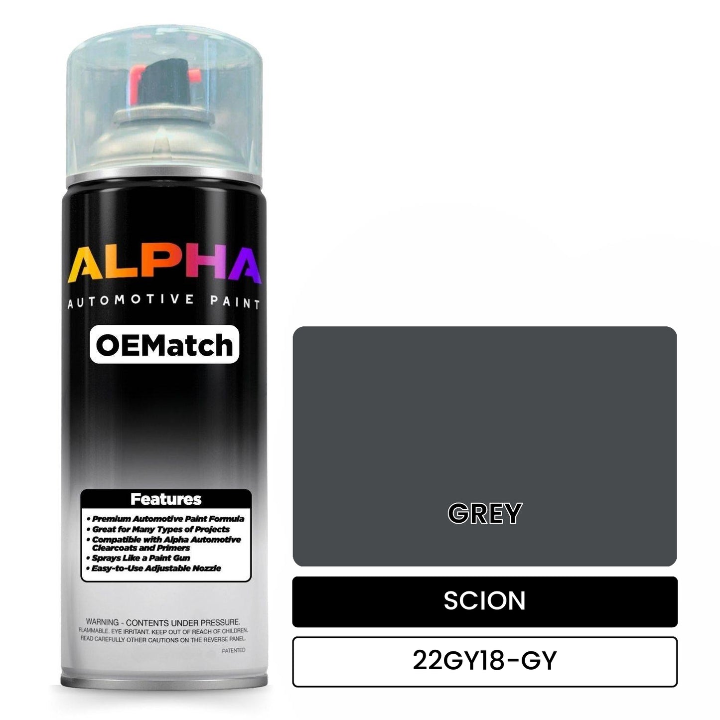 SCION GREY 22GY18-GY OEMatch Spraycan