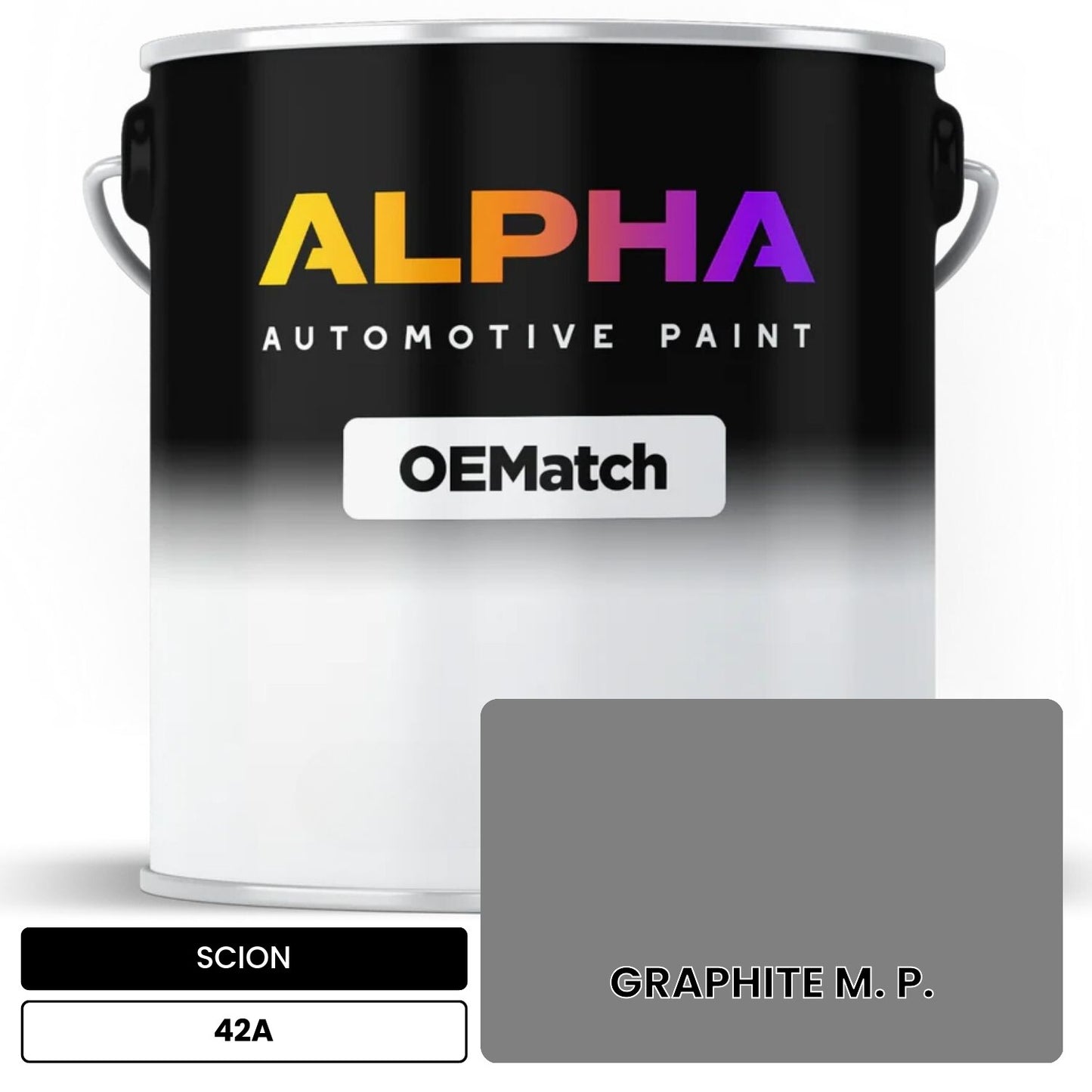 SCION GRAPHITE M. P. 42A OEMatch Basecoat
