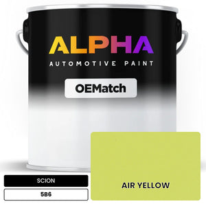 SCION AIR YELLOW 5B6 | OEMatch Automotive Basecoat