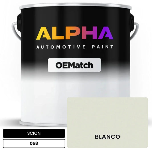 SCION BLANCO 058 OEMatch Basecoat