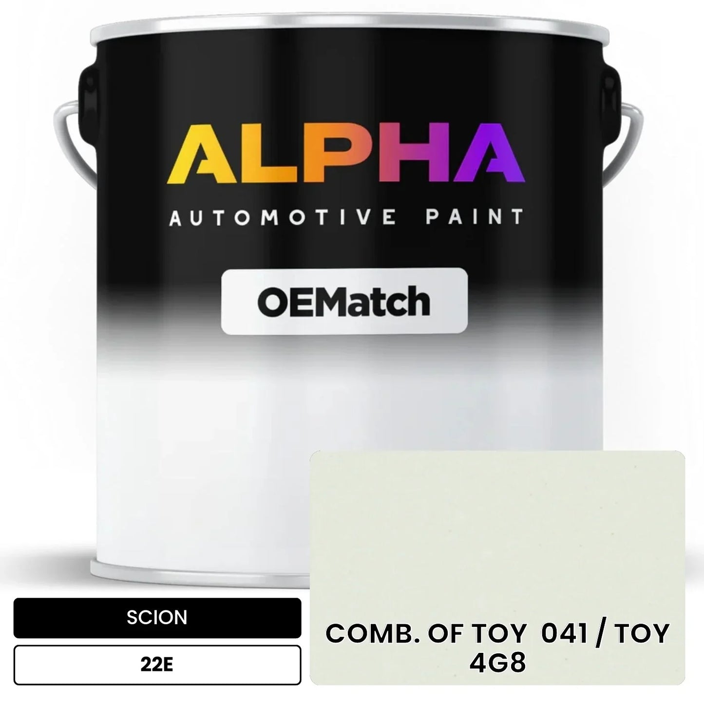 SCION COMB. OF TOY  041 / TOY  4G8 22E OEMatch Basecoat