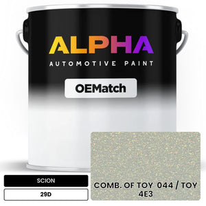 SCION COMB. OF TOY  044 / TOY  4E3 29D | OEMatch Automotive Basecoat