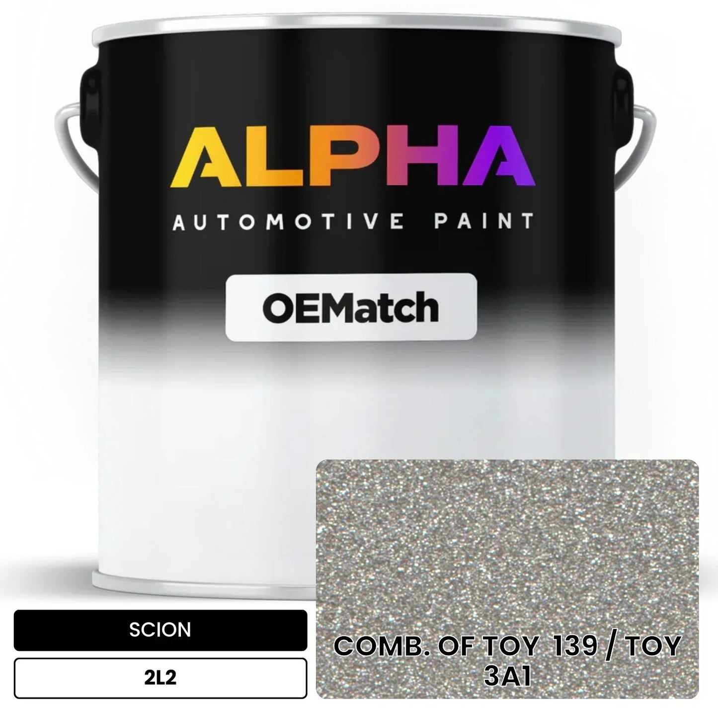 SCION COMB. OF TOY  139 / TOY  3A1 2L2 OEMatch Basecoat