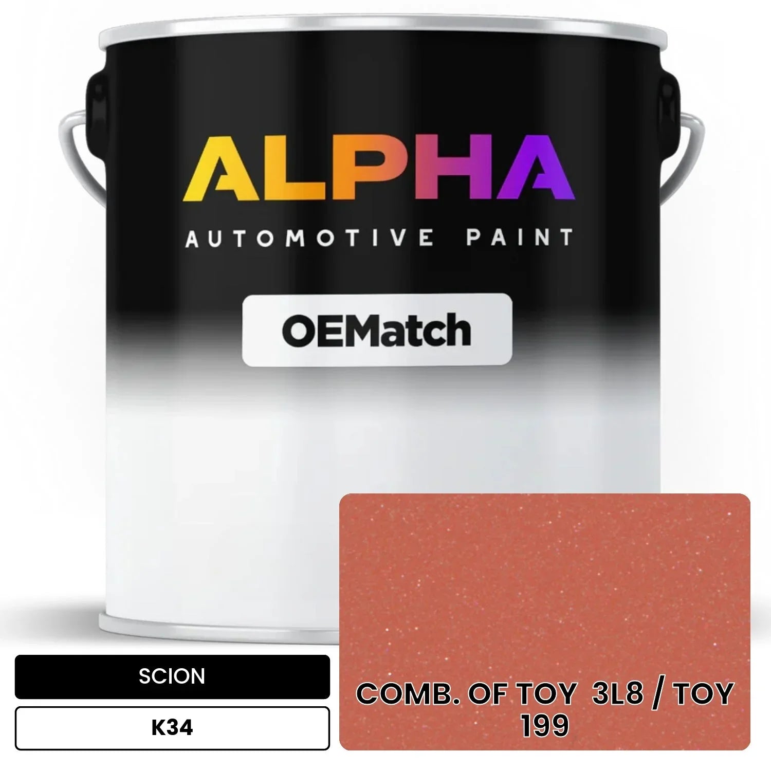 SCION COMB. OF TOY  3L8 / TOY  199 K34 OEMatch Basecoat