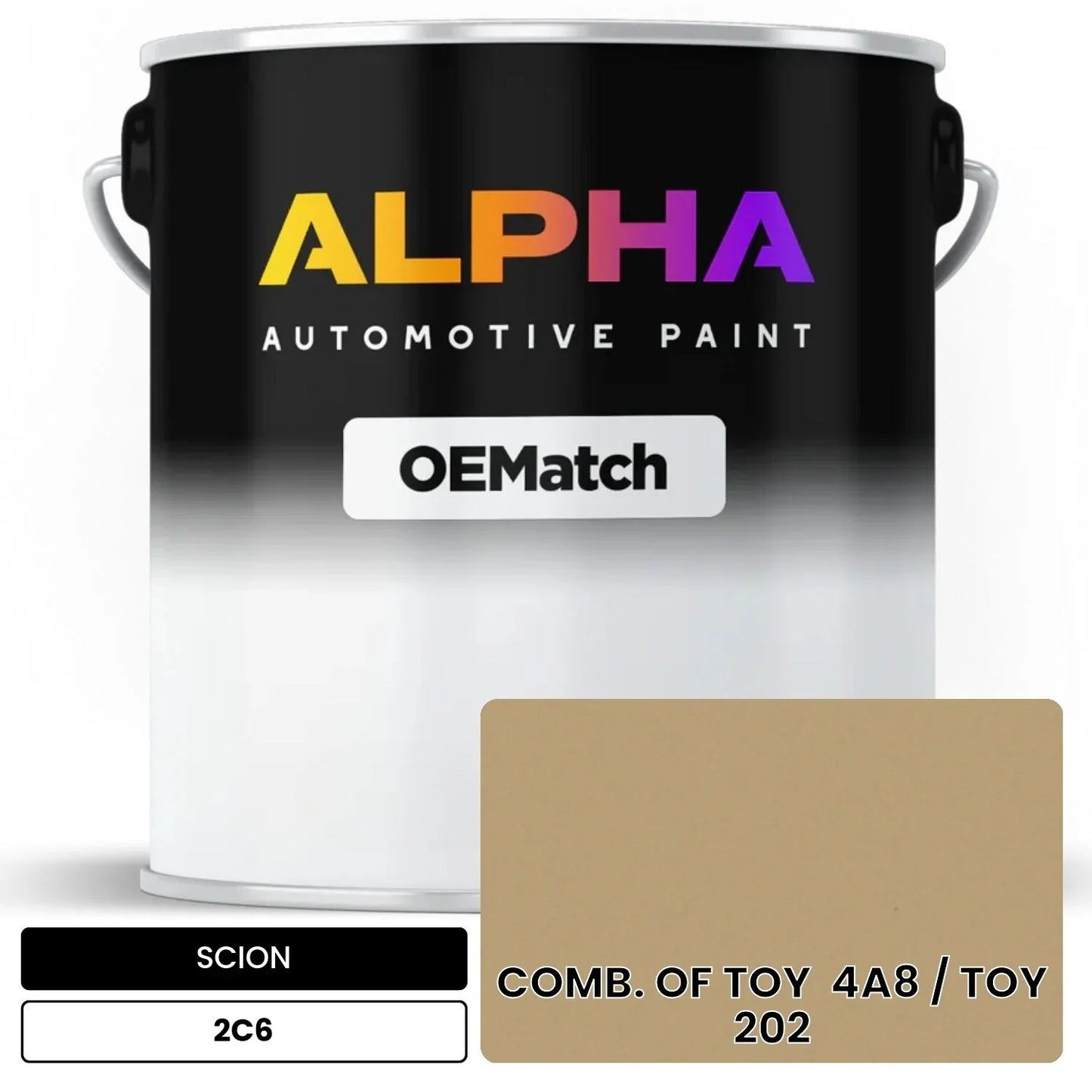SCION COMB. OF TOY  4A8 / TOY  202 2C6 OEMatch Basecoat