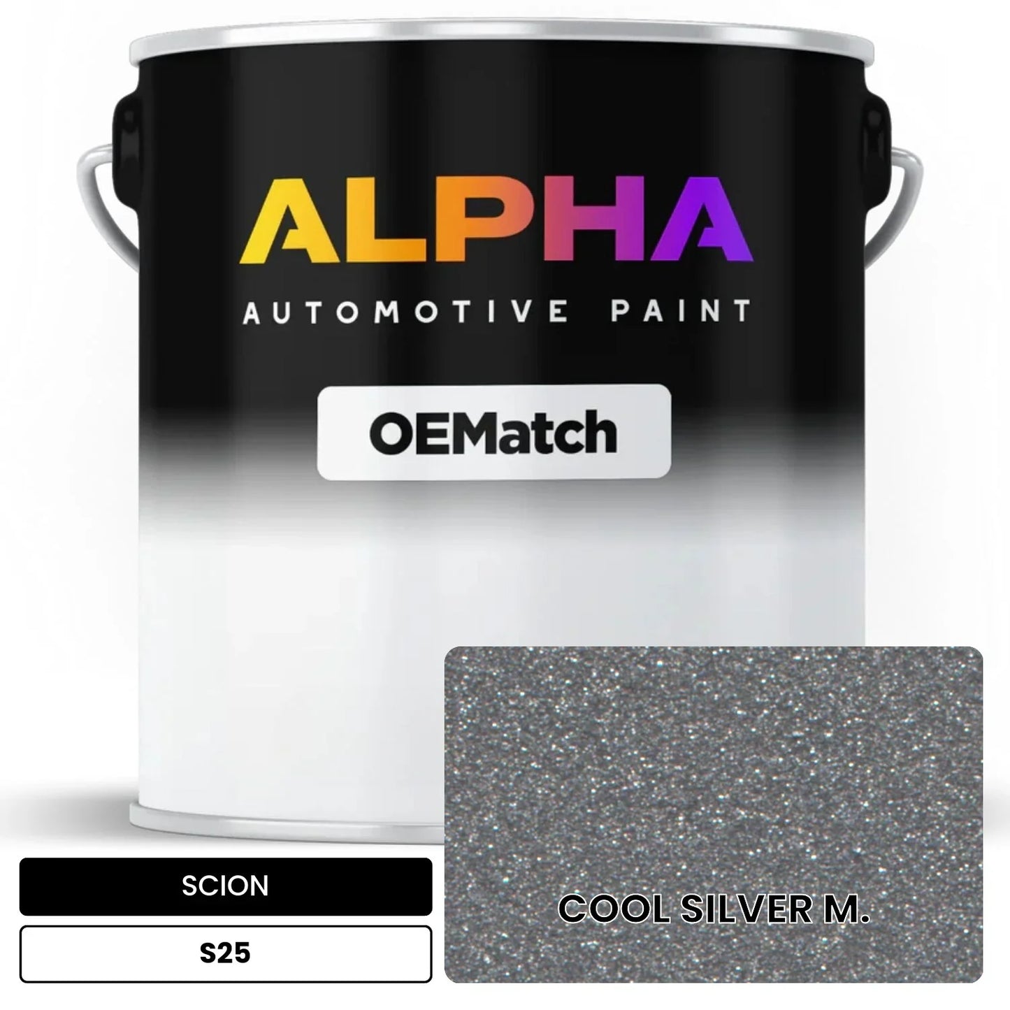 SCION COOL SILVER M. S25 OEMatch Basecoat