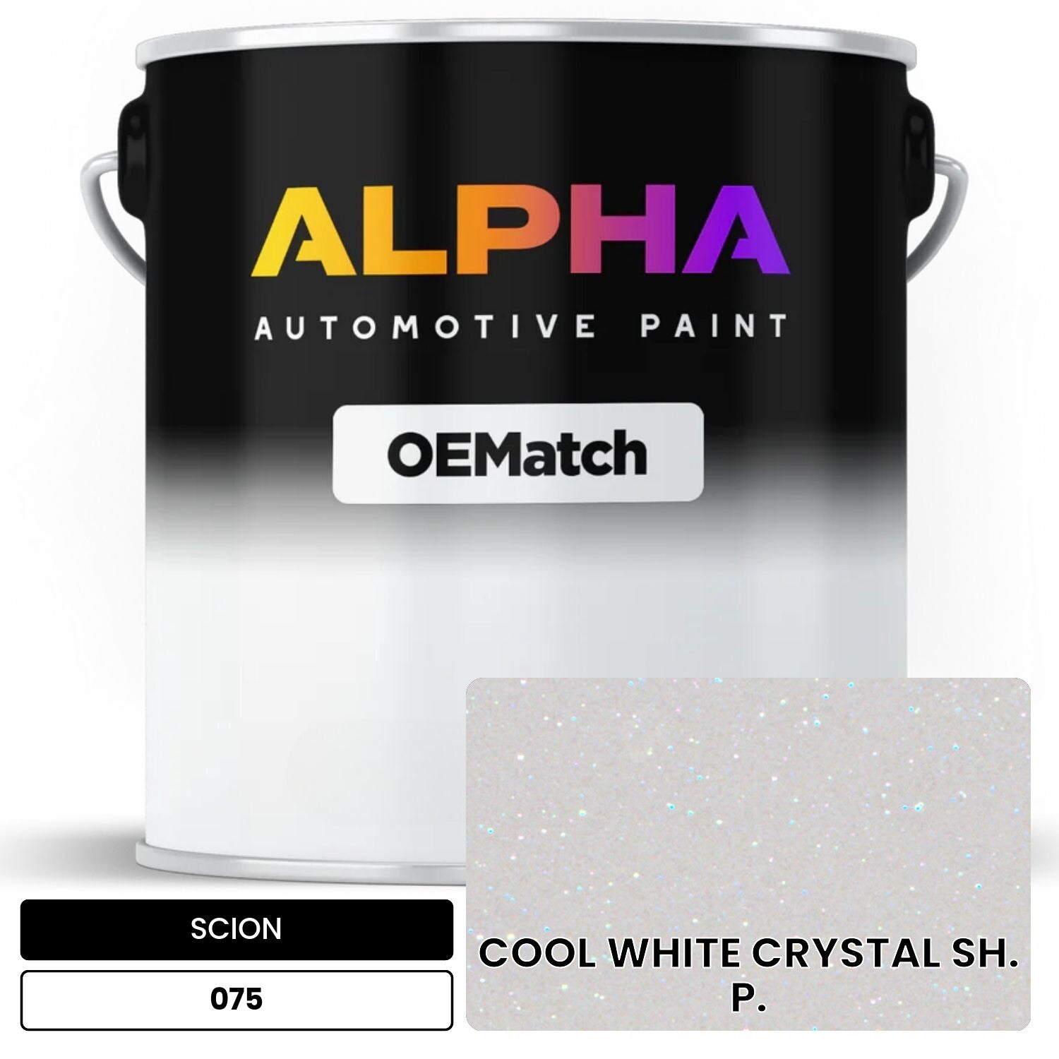 SCION COOL WHITE CRYSTAL SH. P. 075 OEMatch Basecoat