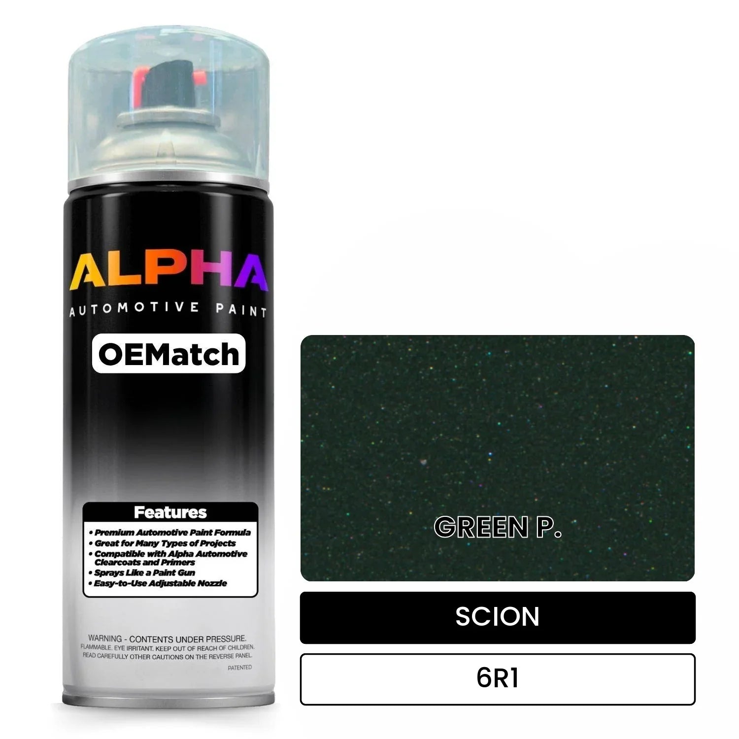 SCION GREEN P. 6R1 OEMatch Spraycan