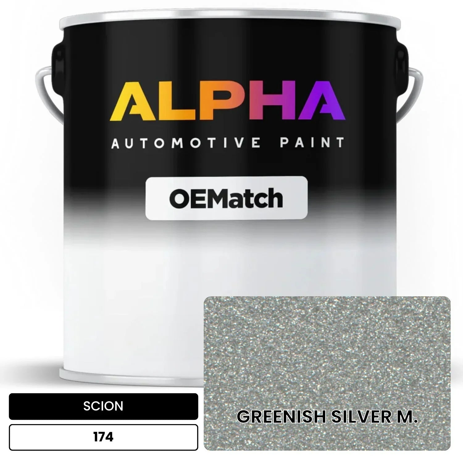SCION GREENISH SILVER M. 174 OEMatch Basecoat