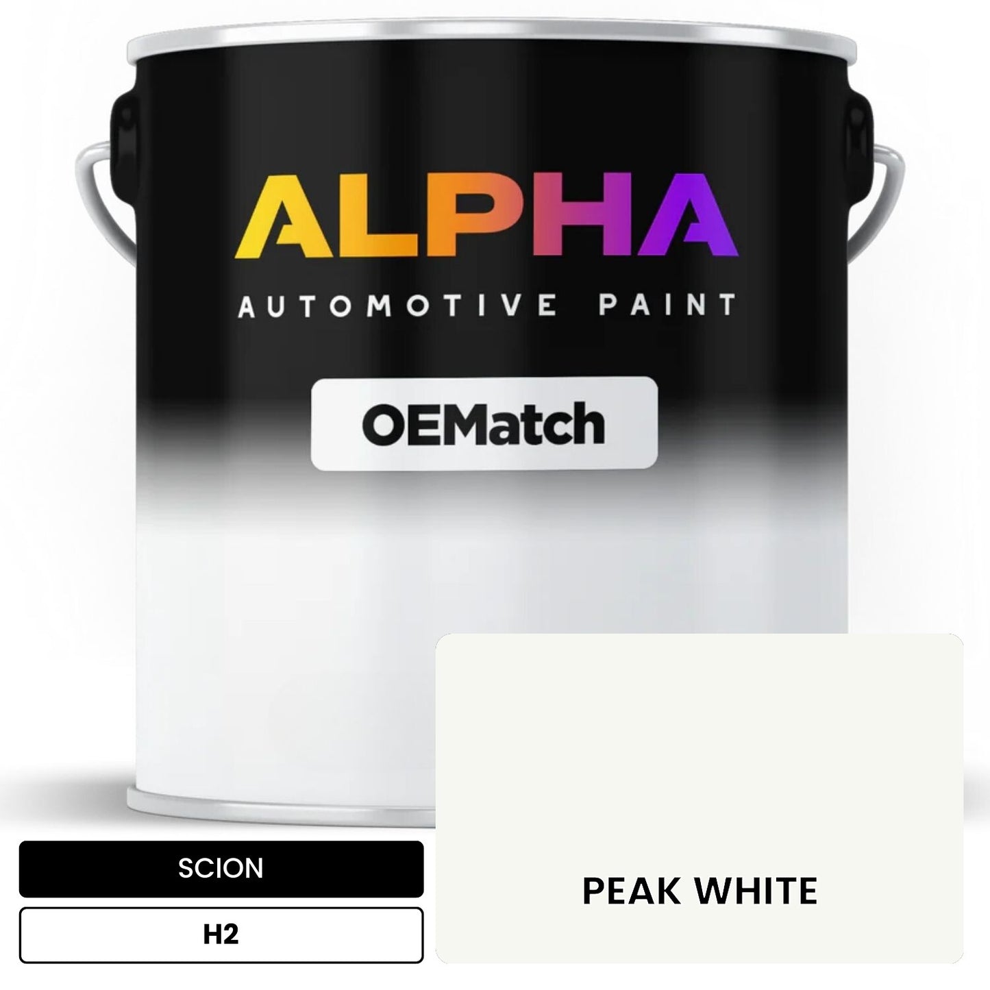 SCION PEAK WHITE H2 OEMatch Basecoat