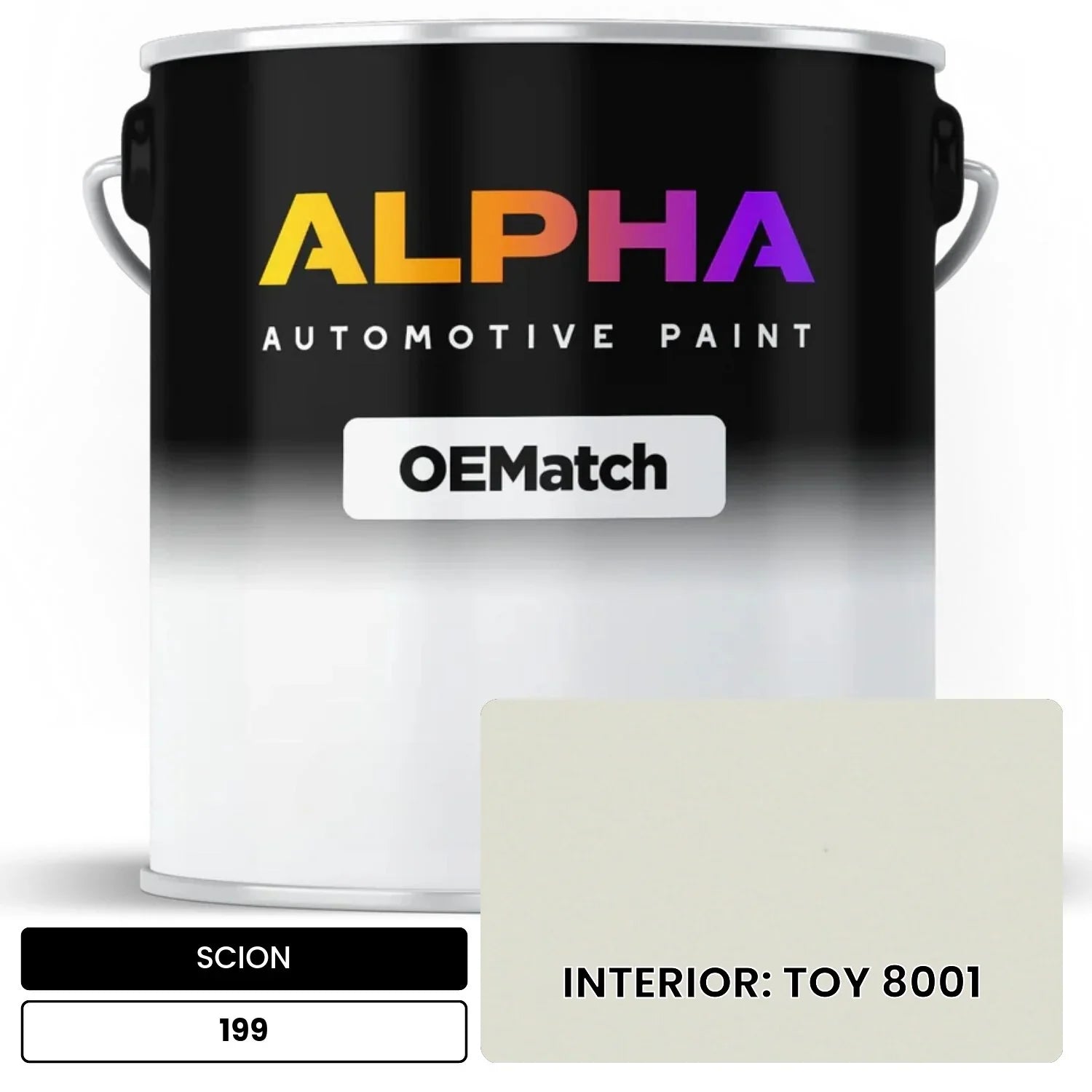 SCION INTERIOR: TOY 8001 199 OEMatch Basecoat