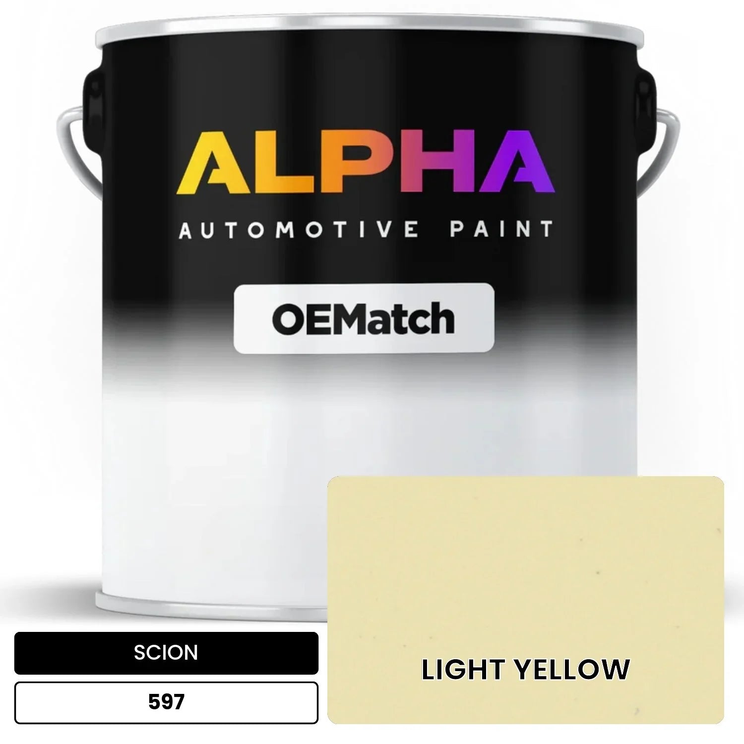 SCION LIGHT YELLOW 597 OEMatch Basecoat