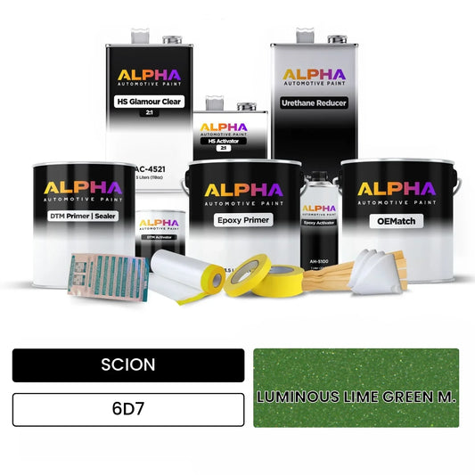 SCION LUMINOUS LIME GREEN M. 6D7 OEMatch Vehicle Paint Kit