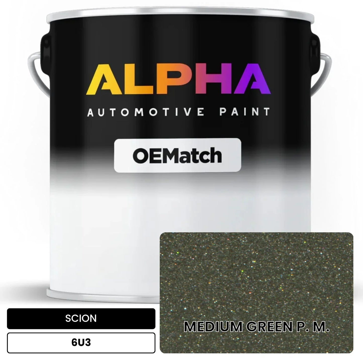 SCION MEDIUM GREEN P. M. 6U3 OEMatch Basecoat