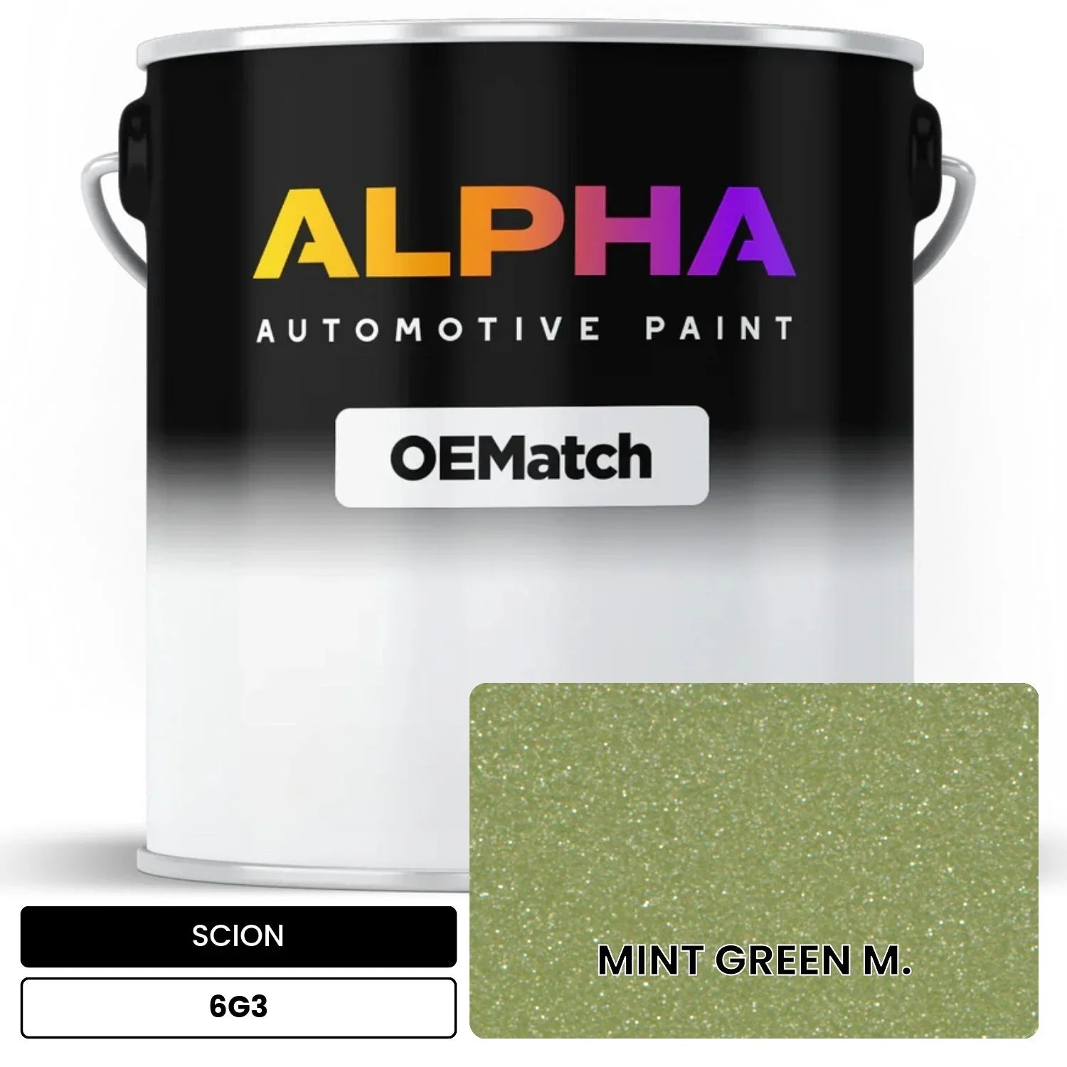SCION MINT GREEN M. 6G3 OEMatch Basecoat