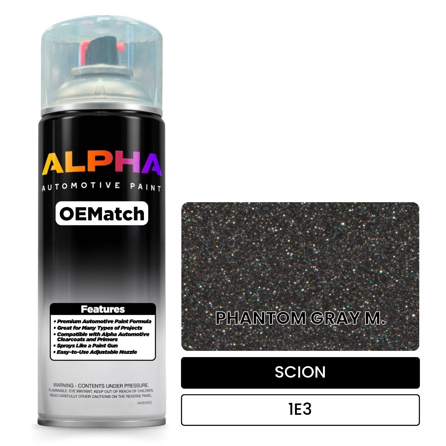 SCION PHANTOM GRAY M. 1E3 OEMatch Spraycan